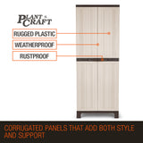 NNEMB Lockable Outdoor Storage Cabinet-Cupboard Garage Carport Shed