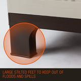 NNEMB Outdoor Storage Cabinet Cupboard Garden Garage Tool Waterproof Backyard Shed