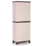 NNEMB Outdoor Storage Cabinet Cupboard Garden Garage Tool Waterproof Backyard Shed