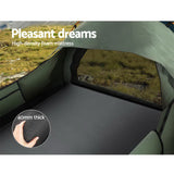 NNEDSZ Double Swag Camping Swags Canvas Tent Deluxe Celadon With Mattress