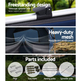 NNEDSZ Double Swag Camping Swags Canvas Free Standing Dome Tent Dark Blue