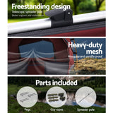 NNEDSZ Swag King Single Camping Swags Canvas Free Standing Dome Tent Red with 7CM Mattress