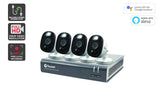 NNEKG 4 Channel DVR with 4 x 1080p Full HD Security Cameras System (SWDVK 445804WL)
