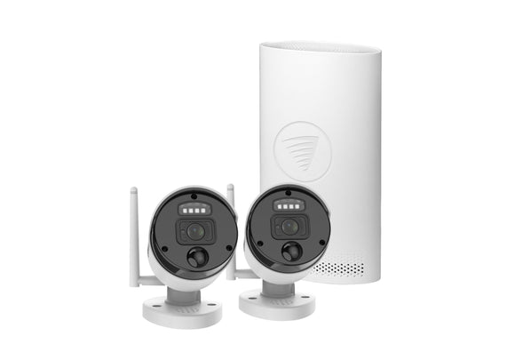 NNEKG 4 Channel Wi Fi NVR with 2 x 1080P HD Security Cameras System