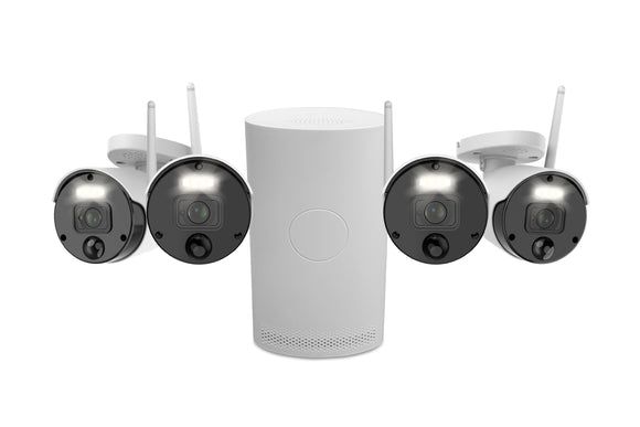 NNEKG 4 Channel Wi Fi NVR with 4 x 1080P HD Security Cameras System