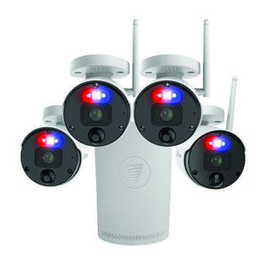 NNEKG SecureAlert 4 Channel Wi Fi NVR with 4 x 4K Ultra HD Security Cameras System