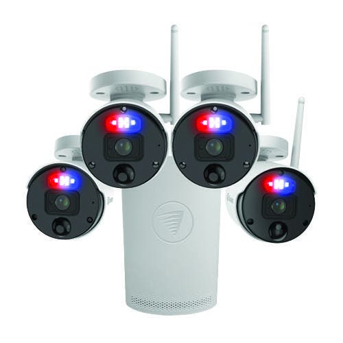 NNEKG SecureAlert 4 Channel Wi Fi NVR with 4 x 4K Ultra HD Security Cameras System