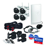 NNEKG SecureAlert 4 Channel Wi Fi NVR with 4 x 4K Ultra HD Security Cameras System