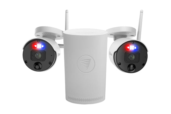NNEKG SecureAlert 4 Channel Wi Fi NVR with 2 x 4K Ultra HD Security Cameras System