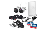 NNEKG SecureAlert 4 Channel Wi Fi NVR with 2 x 4K Ultra HD Security Cameras System