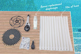 NNEMB Automatic Swimming Pool Cleaner Vacuum-10M Hose-Bonus Diaphram-White
