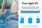 NNEMB 500 Micron 10x4m Solar Thermal Blanket Swimming Pool Cover-Blue