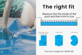 NNEMB Solar Swimming Pool Cover 400 Micron Heater Bubble Blanket 11x6.2m