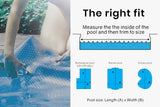 NNEMB 500 Micron 7x4m Solar Thermal Blanket Swimming Pool Cover-Blue