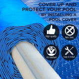 NNEMB Solar Swimming Pool Cover 400 Micron Heater Bubble Blanket 9.5x5m