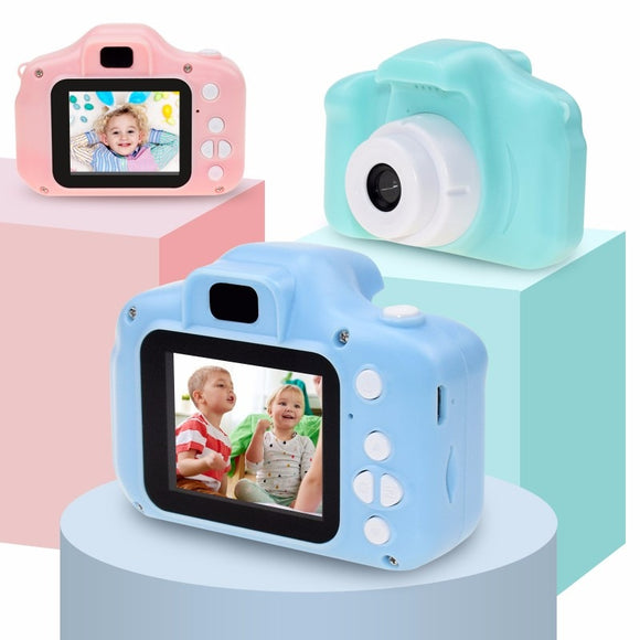 NNEOBA Mini Cartoon Photo Camera Toys 2 Inch HD Screen Childrens Digital Camera Video Recorder Camcorder Toys for Kids Girls Gift