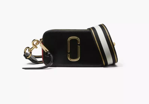NNEKG Marc Jacobs Womens Snapshot Handbag (Black Red)