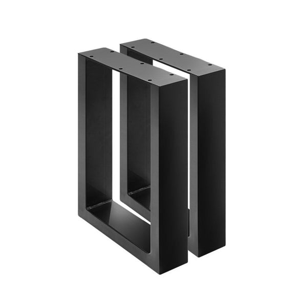 NNEDSZ Coffee Dining Table Legs Steel Industrial Vintage Bench Metal Box Shape 400MM