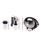 NNEDSZ Professional Spray Tan Machine Sunless Tanning Gun Kit HVLP System Black