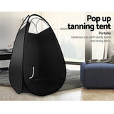 NNEDSZ Portable Pop Up Tanning Tent - Black