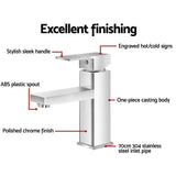 NNEDSZ Basin Mixer Tap Faucet Bathroom Vanity Counter Top WELS Standard Brass Silver