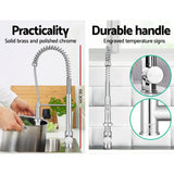 NNEDSZ Kitchen Tap Mixer Faucet Taps Pull Out Laundry Bath Sink Brass Watermark