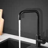 NNEDSZ Mixer Kitchen Faucet Tap Swivel Spout WELS Black