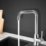 NNEDSZ Mixer Kitchen Faucet Tap Swivel Spout WELS Silver