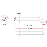 NNEDSZ Cefito Bathroom Spout Tap Water Outlet Bathtub Wall Mounted Black