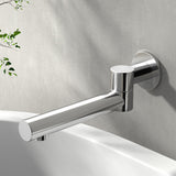 NNEDSZ Cefito Bath Spout Wall Mounted Square Bathtub Bathroom Spa Swivel Silver