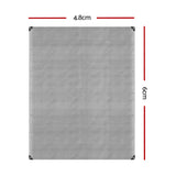 NNEDSZ 4.8x6m Tarp Camping Tarps Poly Tarpaulin Heavy Duty Cover 180gsm Silver