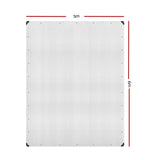 NNEDSZ 5x6m Tarp Camping Tarps Poly Tarpaulin Heavy Duty Cover 135gsm Clear