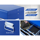 NNEDSZ 10-Drawer Tool Box Chest Cabinet Garage Storage Toolbox Blue