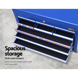 NNEDSZ 10-Drawer Tool Box Chest Cabinet Garage Storage Toolbox Blue