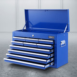 NNEDSZ 10-Drawer Tool Box Chest Cabinet Garage Storage Toolbox Blue