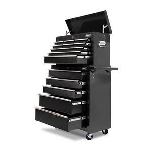 NNEDSZ 14 Drawers Toolbox Chest Cabinet Mechanic Trolley Garage Tool Storage Box