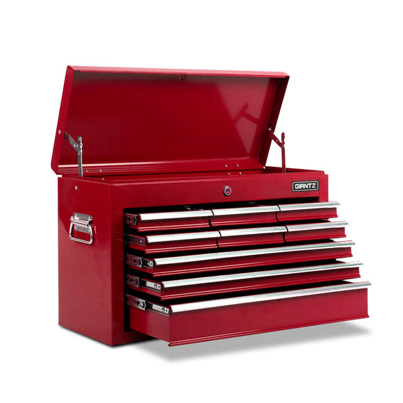 NNEDSZ 9 Drawer Mechanic Tool Box Storage - Red