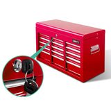NNEDSZ 9 Drawer Mechanic Tool Box Storage - Red