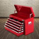 NNEDSZ 9 Drawer Mechanic Tool Box Storage - Red