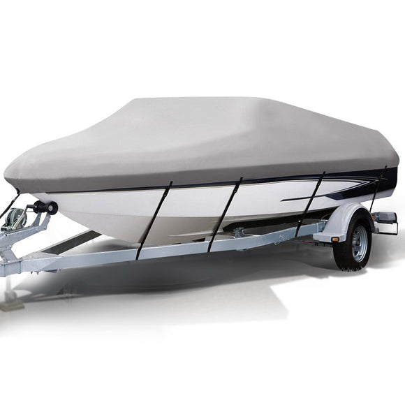 NNEDSZ 14 - 16 foot Waterproof Boat Cover - Grey