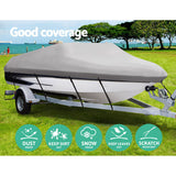 NNEDSZ 14 - 16 foot Waterproof Boat Cover - Grey