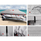 NNEDSZ 14 - 16 foot Waterproof Boat Cover - Grey