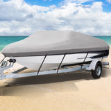 NNEDSZ 14 - 16 foot Waterproof Boat Cover - Grey