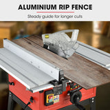 NNEMB 2000W 254mm Corded Table Saw with Stand-Extendable-Laser Guide