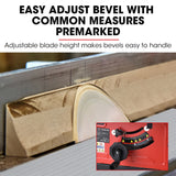 NNEMB 2000W 254mm Corded Table Saw with Stand-Extendable-Laser Guide