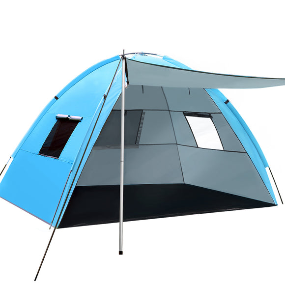 NNEDSZ Camping Tent Beach Tents Hiking Sun Shade Shelter Fishing 2-4 Person
