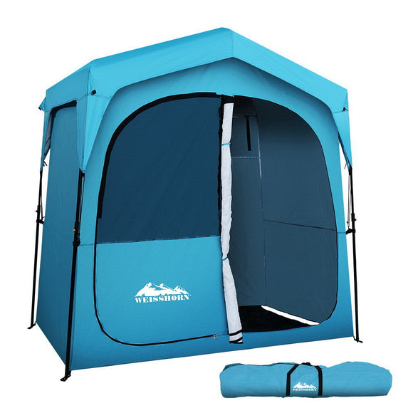 NNEDSZ Pop Up Camping Shower Tent Portable Toilet Outdoor Change Room Blue