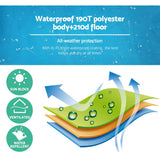 NNEDSZ Pop Up Camping Shower Tent Portable Toilet Outdoor Change Room Blue
