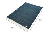 NNEKGE Riley Picnic Rug with Reusable Faux Leather Belt (Navy)