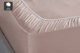 NNEKG 400TC Sateen Fitted Sheet (Dusty Pink Double)
